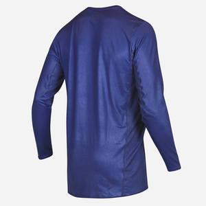 Maillot de motocross à manches longues pour homme, bleu, polyester à séchage rapide, chemise de course tout-terrain, manches longues, design imprimé - Product Image 3