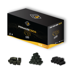 INDONÉSIE 100% Naturel Noix De Coco Shisha Charbon Briquette Pour Narguilé BASSE TENEUR EN CENDRES Narguilé Charbon Briquette - Product Image 1