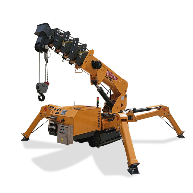 LTMG Mini  Electric Telescopic Lifting Machinery Spider Crawler Crane 3ton 5ton 8ton Indoor Outdoor with Factory Price