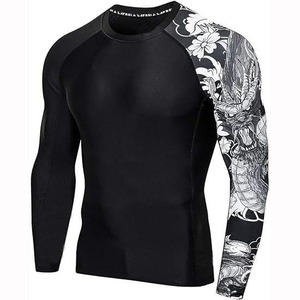 Maillots de protection Rash Guards pour le sport, sublimés et sur mesure, à manches longues pour hommes - Product Image 2