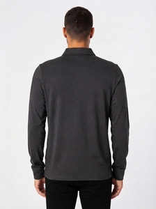 Wholesale <b>Men</b> Rugby Style <b>Polo</b> <b>Shirt</b> Premium Cotton <b>Long</b> <b>Sleeve</b> Manufacturer Custom Logo <b>Men</b> Rugby <b>Polo</b> <b>Shirt</b> Private Label - Product Image 2
