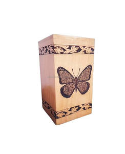 Super qualifier urne en bois faite à la main en gros urnes de crémation fournitures funéraires urnes en bois pour cendres humaines adulte - Product Image 3