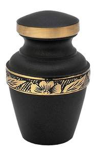 Urne funéraire religieuse en laiton sculptée et gravée, ensemble de vases, artisanale, écologique, traditionnelle, décoration d'intérieur pour adulte, idéale pour mariage - Product Image 3