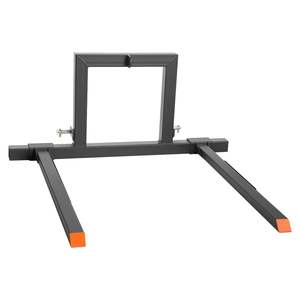 Fourches à palettes à trois points robustes pour 1 tracteur Capacité de 1500 lb Longueur totale de 50 pouces Largeur de fourche réglable de 28,9 à 46 pouces - Product Image 1