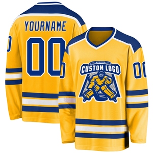 Maillot de hockey noir et blanc personnalisé de qualité supérieure, le plus vendu en gros, directement de l'industrie - Product Image 5