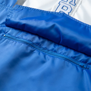 Veste coupe-vent blanche à demi-zip Zeta pour hommes, imperméable, anorak imprimé, grande taille, en polyester, coupe-vent, pour l'extérieur, veste de pluie - Product Image 4