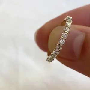 Anillo de Eternidad Vintage con Diamante Cultivado en Laboratorio de Corte Brillante de 1.30 Quilates, Oro Rosa de 14K con Baño de Rodio, Color D, Claridad F, Certificado IGI, Marca Tishya - Product Image 2