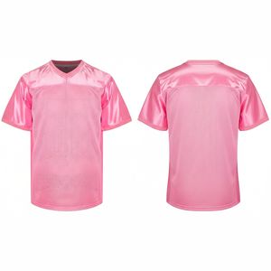 Maillot de rugby personnalisé en maille 100 % polyester 140 GSM, respirant, à séchage rapide, anti-humidité, grande taille, à manches courtes et col en V, vente en gros - Product Image 1