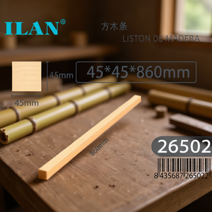 Listello in legno di bambù Ilan 45x45x860mm per progetti in bambù - Product Image 2