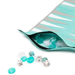 Wholesale Cheap Board Games Travel <b>Set</b> PU Leather <b>Backgammon</b> <b>Set</b> Roll-up Bag International Chess <b>Set</b> Board Game with Dice Pocket - Product Image 5