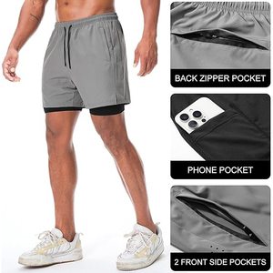 Pantalones Cortos Deportivos de Algodón 100% con Costuras Reforzadas para Hombre, Construcción sin Fricción, para Correr y Entrenar, Interior Suave sin Rozaduras - Product Image 4