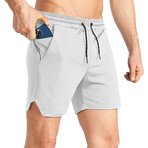 Shorts de sport pour homme style denim, aspect jean en coton, décontractés, pour l'entraînement, le loisir, le streetwear, avec poches latérales, coupe décontractée, été - Product Image 1