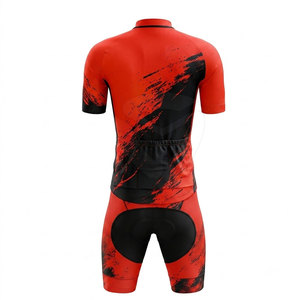 High Quality Men Cycling Uniform Quick Dry Jersey and Comfortable Bib Shorts for Endurance Racing and Daily Cycling - Product Image 3