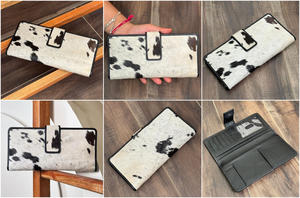 กระเป๋าสตางค์หนังวัวแบบพับสองทบสำหรับผู้หญิงที่ใส่บัตรกระเป๋าสตางค์ยาวหนังแท้ดีไซน์ใหม่2025ออกแบบได้ตามต้องการ - Product Image 3