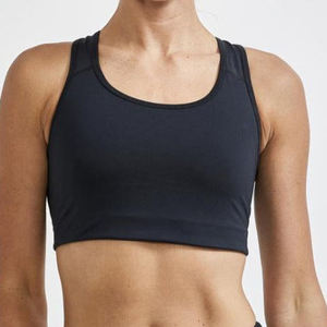 Women's Lightweight Simple Racer-Back Sports <b>Bra</b> for Yoga & Running High Elastic Polyester/Cotton High Support Four-Way <b>Stretch</b> - Product Image 5