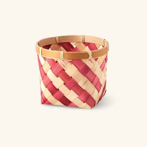 Mini panier en bambou, organisateur de cuisine, contenants de rangement, boîte alimentaire tressée avec compartiments, décoration pour la maison et le jardin, pot de plante - Product Image 1