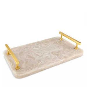 Plateau de service en métal fini couleur Rambo pour la maison, les hôtels, les restaurants et les bars - Product Image 2