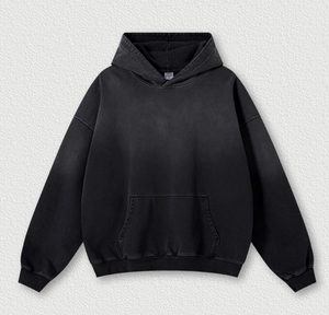 เสื้อฮู้ดดี้โอเวอร์ไซส์ผู้ชาย ผ้าฟลีซหนา 440gsm วินเทจ 100% คอตตอน ระบายอากาศได้ดี แห้งเร็ว เป็นมิตรกับสิ่งแวดล้อม แฟชั่นสตรีทแวร์ฤดูหนาว - Product Image 6