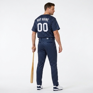 Wholesale Custom Men's <b>Baseball</b> and Softball Jerseys Unisex Sportswear with Embroidery Plus Size Breathable for Adults team top - Product Image 2