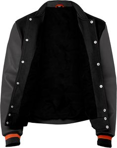 Veste bomber de basket-ball personnalisée pour hommes avec broderie de la marque de l'équipe, noms, numéros et logos personnalisés - Product Image 3