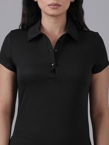 เสื้อโปโลผู้หญิงทรงเข้ารูป ผ้าสเตรช ใส่สบาย เหมาะสำหรับกิจกรรมกลางแจ้ง ชุดทีม คุณภาพส่งออก - Product Image 4