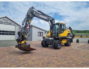 Excavatrice sur roues Volvo EW140D avec moteur à haute efficacité, pompe et boîte de vitesses, roulement PLC, composants hydrauliques HYDAC, garantie de 4 ans - Product Image 1