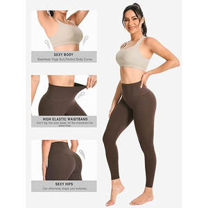 Ensembles de sport pour femmes : Leggings taille haute et brassière de sport dos croisé – Tenues de yoga pour la gym et l'exercice - Product Image 4
