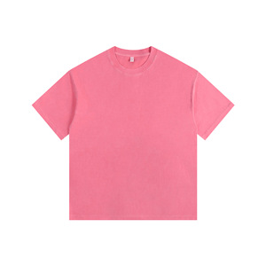เสื้อยืดคอกลมคุณภาพสูง หนัก 260 กรัม ผ้าฝ้าย/ใยไผ่ ย้อมสี ป้องกันการเป็นขุย สไตล์สตรีทแวร์ สำหรับผู้ชายและผู้หญิง พร้อมโลโก้แบบกำหนดเอง - Product Image 5
