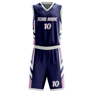 Uniforme de basket-ball personnalisé de haute qualité – Maillot et short d'équipe sublimés 100 % polyester - Product Image 3
