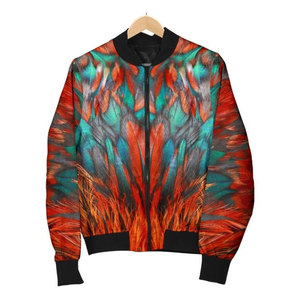 Chaqueta Bomber Personalizada para Mujer, Colorida, de Alta Calidad, con Hermosos Estampados Florales, Chaqueta Casual a la Moda - Product Image 5