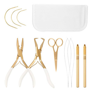 Salon Quality Hair Extension Pliers Kit Stainless Steel Hair Extension Beading Tool Microlink Pliers Non Slip Handles Hair - Product Image 1