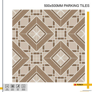 Baldosas para Estacionamiento Resistentes a la Intemperie 500X500MM Fabricadas para Soportar Variaciones de Temperatura, Humedad y Presión Vehicular Continua - Product Image 1