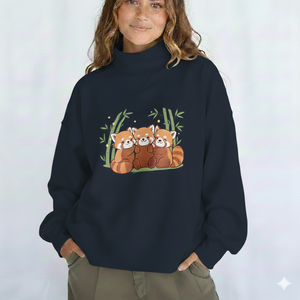 Best Selling Women Mockneck Sweatshirt OEM ODM High Quality Cozy Winter Casual Clothing - Product Image 1