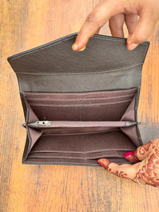 Nouveau cuir de vachette fabriqué à la main et cuir usiné à la main Western femmes portefeuilles élégant personnalisé en cuir véritable haute qualité Cowgirl portefeuille - Product Image 4