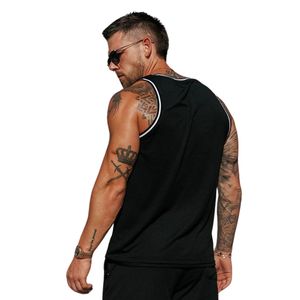 Mens Black Mesh Gym Tank Top Sleeveless <b>Athletic</b> Workout Shirt Breathable Fitness Training Sportswear Apparel - Product Image 4