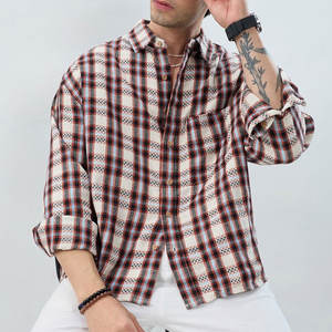 Chemise en flanelle pour homme respirante, entièrement doublée, avec logo et design personnalisés de haute qualité, service OEM, prix raisonnable - Product Image 1