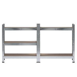 Scaffale da Garage a 5 Ripiani in Acciaio Zincato Grigio 150x75x30cm - Product Image 2