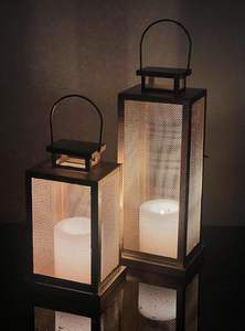 Lanternes décoratives Urban Born, lot de 2, supports en fer pour bougies et bougies chauffe-plat, éclairage élégant pour la décoration intérieure, exportation mondiale en gros - Product Image 6