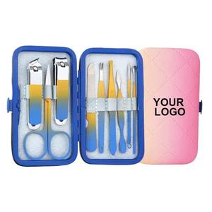 Custom Logo Nail <b>Kit</b> Stainless Steel 5 in 1 Portable <b>Manicure</b> Set with Case for Adults - Product Image 6