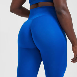 Women's <b>Yoga</b> Pants with Pockets Simple Solid Design Breathable Tummy Control High Waist 100% Nylon Eco-Friendly <b>Leggings</b> - Product Image 5