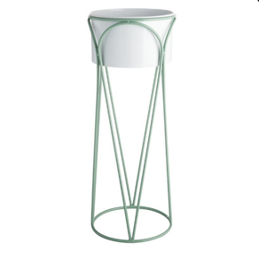 Soporte para Plantas Verde, Moderno, con Recubrimiento de Polvo Blanco, para Sala de Estar, Decoración de Interiores, Estante de Exhibición - Product Image 1