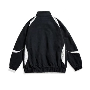 Wholesale Customized Logo Color Block <b>Long</b> Sleeve Stand Collar Fashion Windproof Zipper Fly Casual Sports Spring Autumn <b>Jackets</b> - Product Image 2