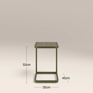 Minimalist Outdoor Garden <b>Sofa</b> Set with Center Ottoman and <b>Side</b> <b>Table</b> Aluminum Frame Beige Cushions Durable Design - Product Image 6