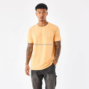 Nueva Camiseta de Algodón de Cuello Redondo, Talla Grande, 220 g/m², Gruesa, con Hombros Caídos, para Hombre, Estilo Casual Súper Pesado, Diseño Estampado - Product Image 1