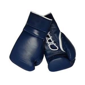Ensemble de boxe personnalisé OEM le plus vendu, fait main, en cuir véritable bleu marine, pour entraînement de boxe et de kickboxing CP-BSS-10 - Product Image 5