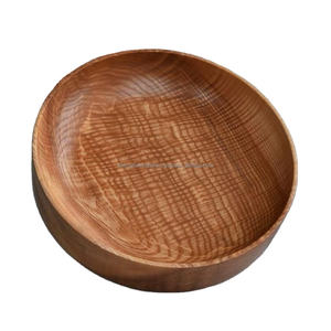 Water Resistant Wooden Serving <b>Bowl</b> Kitchenware Usage Multifunctional <b>Bowls</b> <b>Large</b> Size Wood Salad <b>Bowls</b> For Dinner Tableware - Product Image 1