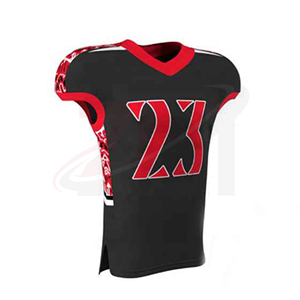 Pantalon de football noir pour homme avec impression par sublimation rouge, design protecteur, taille adulte, matière polyester - Product Image 1