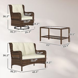 Set di Mobili da Esterno per Patio - Più Pezzi - Product Image 3