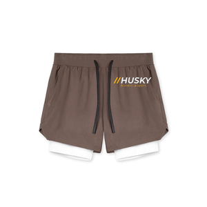 Shorts de Compresión Unisex de Nailon y Spandex, Cintura Alta Elástica, Bolsillo Oculto, Logotipo Personalizado, Secado Rápido, Ligeros, Transpirables, hasta la Rodilla - Product Image 5