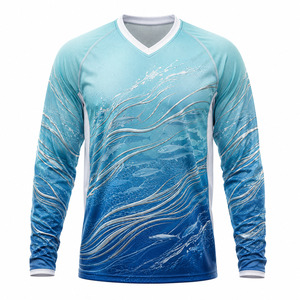 Camisa de Pesca Personalizada de Manga Larga para Hombre, Protección Solar UPF, Jersey Sublimado para Pescadores, Ropa Deportiva de Secado Rápido - Product Image 1